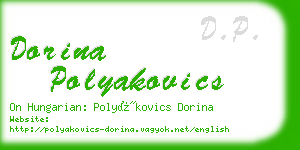 dorina polyakovics business card